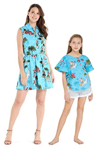 Christmas Santa in Hawaii Turquoise