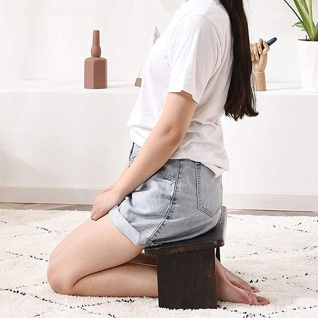 Solid Wood Folding Meditation Bench - Comfortable Seiza Kneeling Stool for Yoga, Zen & Mindfulness Practice | Perfect for Home, Studio & Meditation Retreats