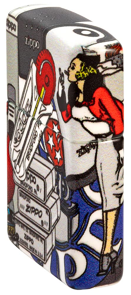 Zippo I Spy Design 540 Color Pocket Lighter - Windproof Refillable Metal Lighter for Outdoor Camping, Hiking & Everyday Carry (EDC)
