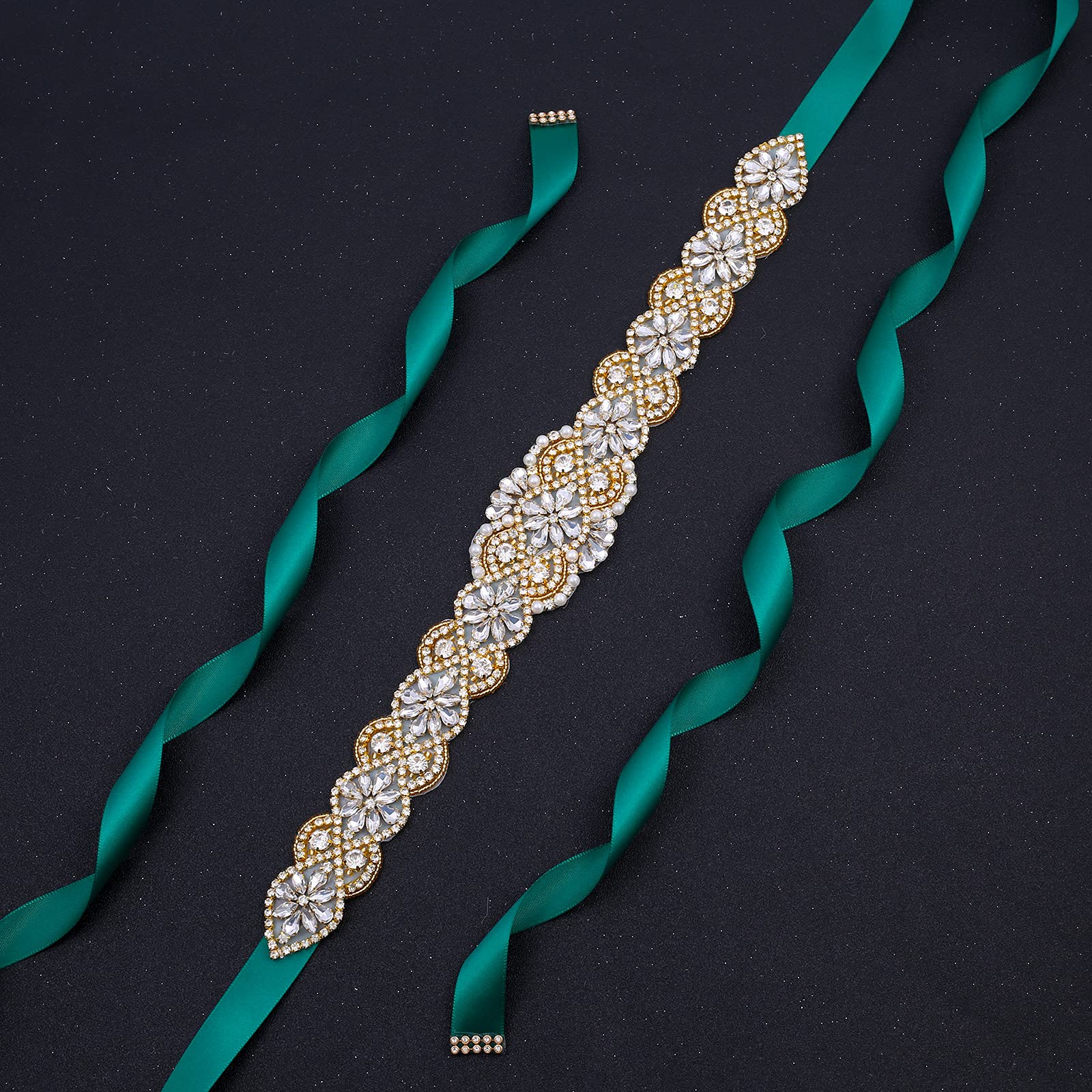 Sparkling Rhinestone Wedding Belt for Bride - Elegant Crystal Bridal Sash for Wedding Dresses & Bridesmaids | Perfect for Ceremony, Reception & Photo Shoots