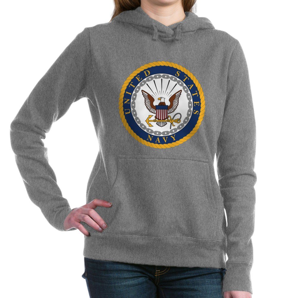 Navy Women's Pullover Hoodie Sweatshirt - Soft Fleece Hooded Sweater for Casual Wear & Outdoor Activities | CafePress