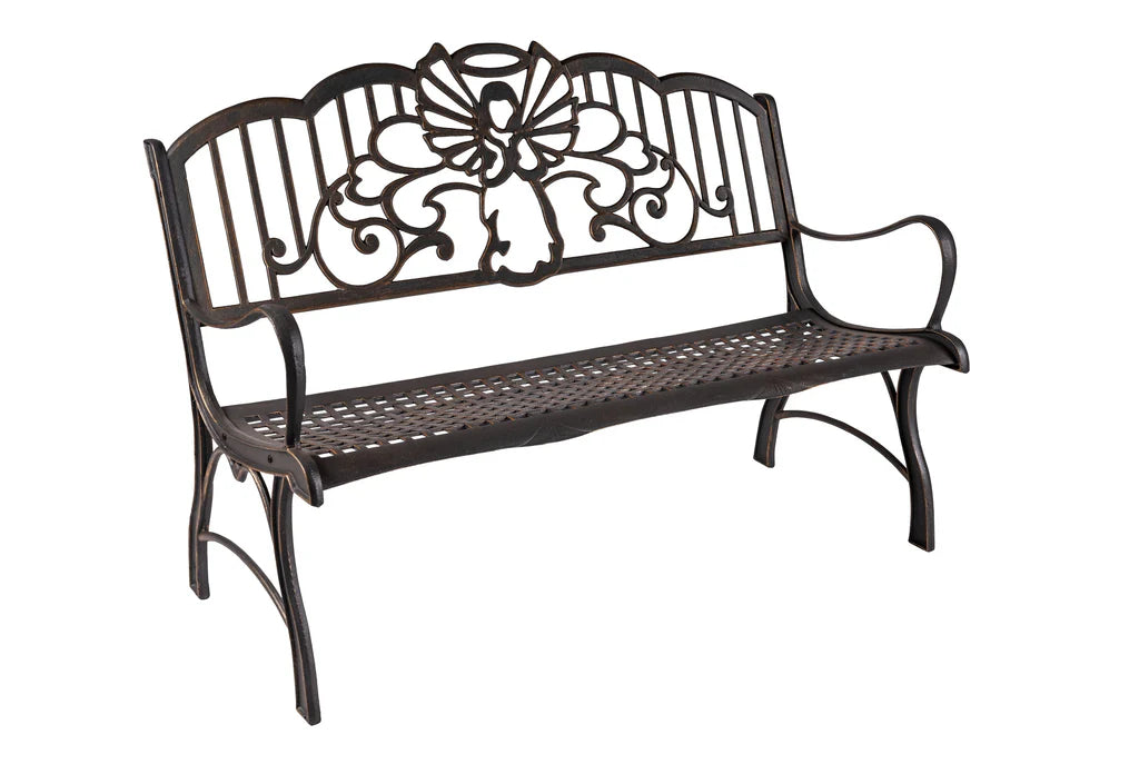 Angel Bench - Elegant Outdoor Garden Bench for Patio, Yard, and Backyard Decor | Perfect for Relaxing, Reading, and Enjoying Nature
