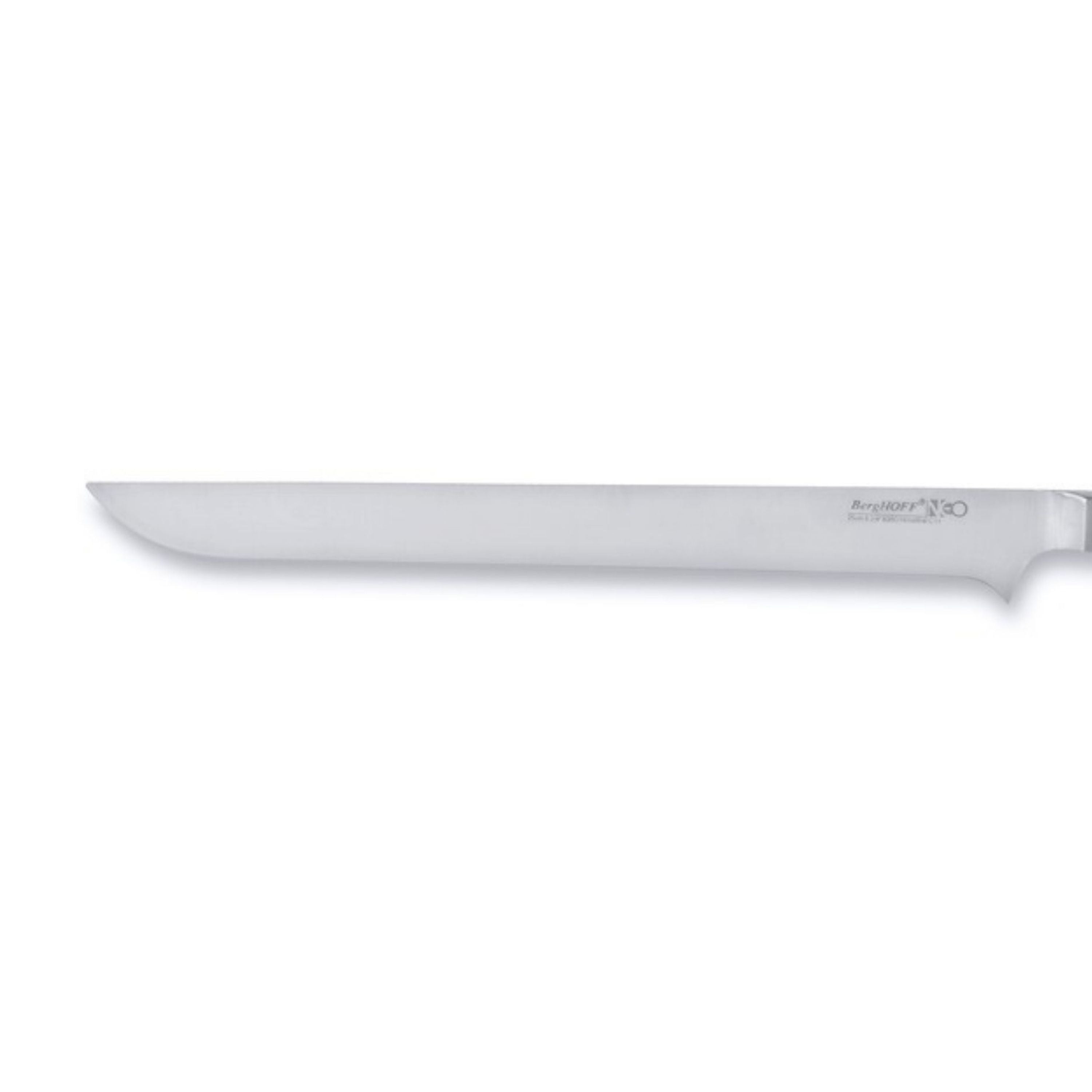 BergHOFF Neo Spanish Ham Knife - Flexible 10-Inch Stainless Steel Blade for Slicing Jamon, Prosciutto & Charcuterie | Perfect for Deli, Kitchen & Gourmet Food Preparation