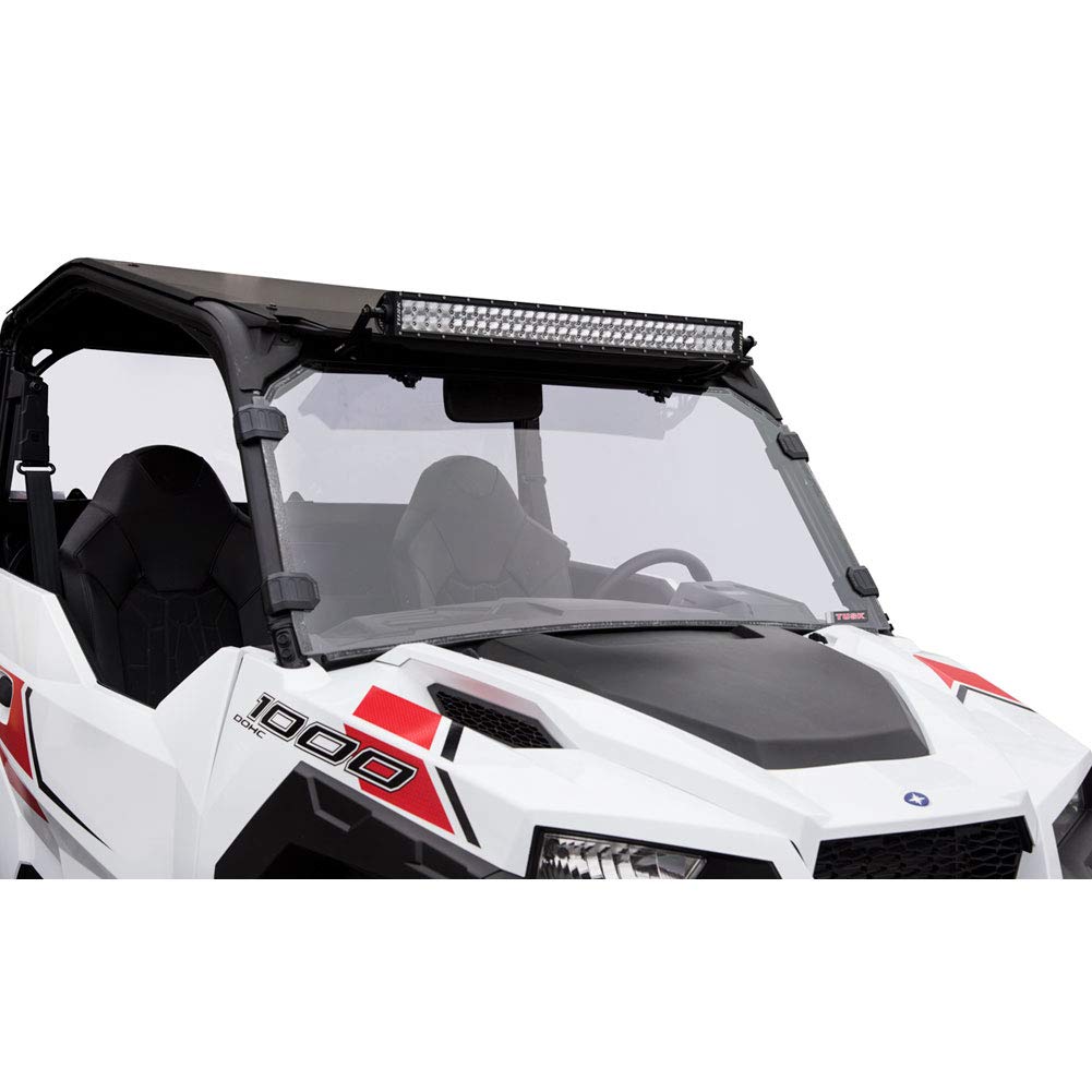 Tusk Removable Full Windshield Clear - Scratch Resistant for Polaris GENERAL 4 1000 EPS (2017-2021) - Durable Protection for Off-Road Adventures & UTV Riding