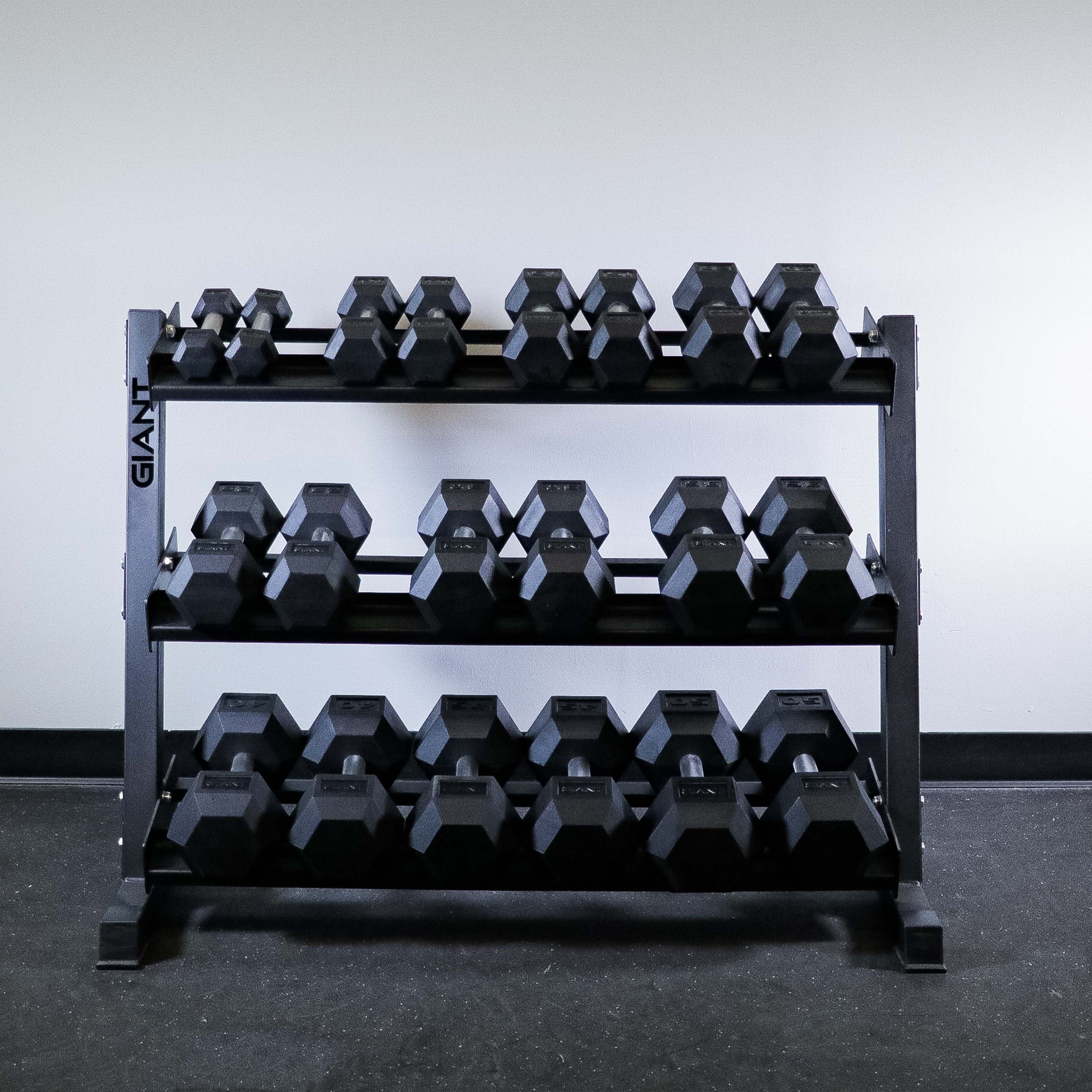 Premium Rubber Hex Dumbbell Set - Heavy Duty Workout Weights for Home Gym, Strength Training & CrossFit - Ideal for Weightlifting, Muscle Building & Fitness Enthusiasts