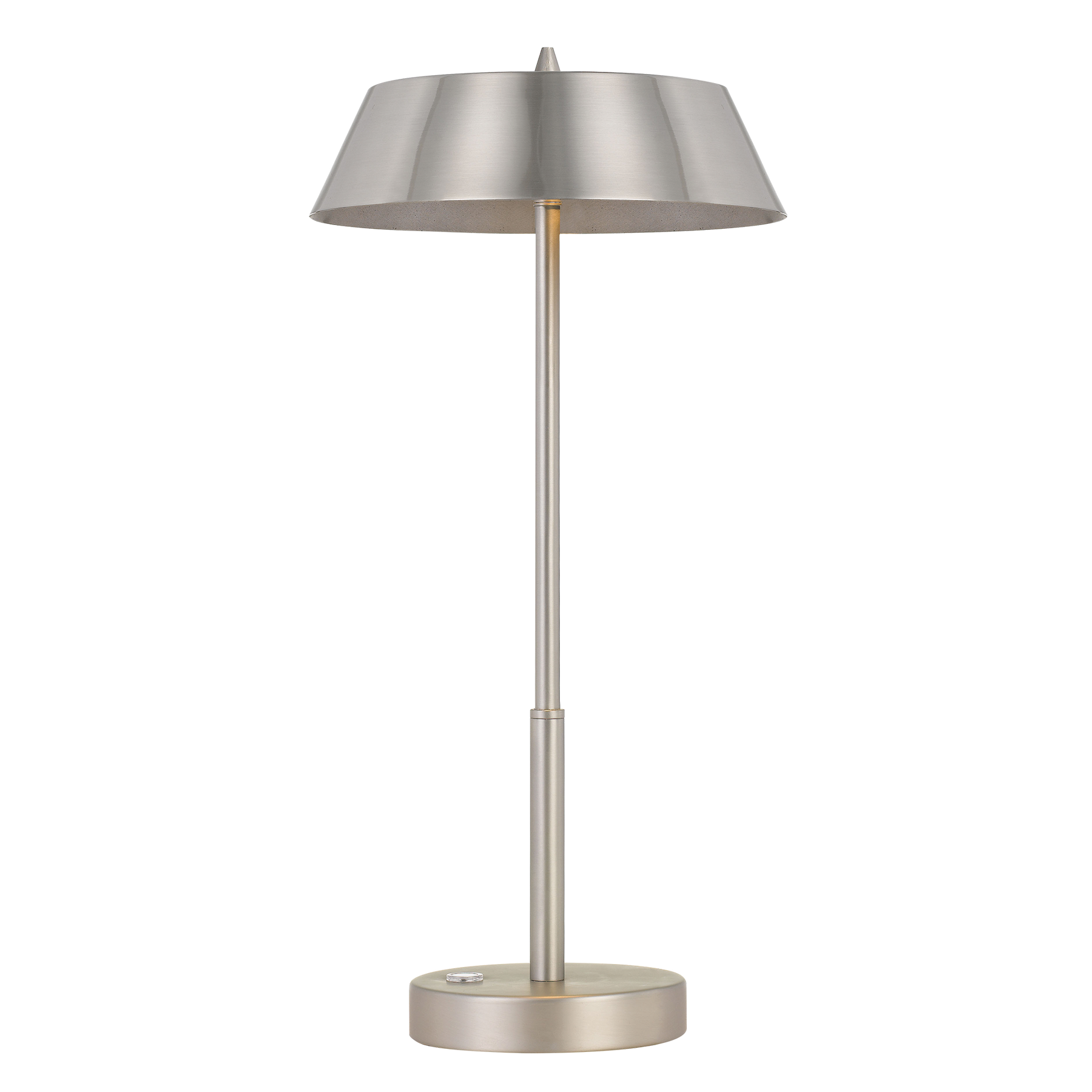 Allure 7W Warm White LED Touch Lamp - Nickel & Silver Finish - Perfect for Bedside, Office, or Living Room Lighting