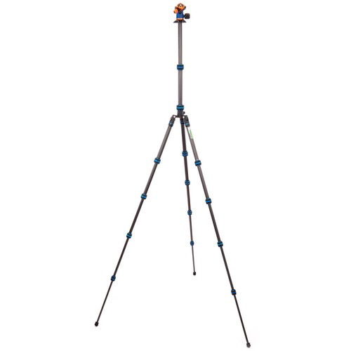 3 Legged Thing Punks Brian 2.0 Carbon Fiber Tripod with AirHed Neo 2.0 Ball Head (Blue) - Professional Camera Tripod for Photography, Videography & Travel - Lightweight & Durable Carbon Fiber Design