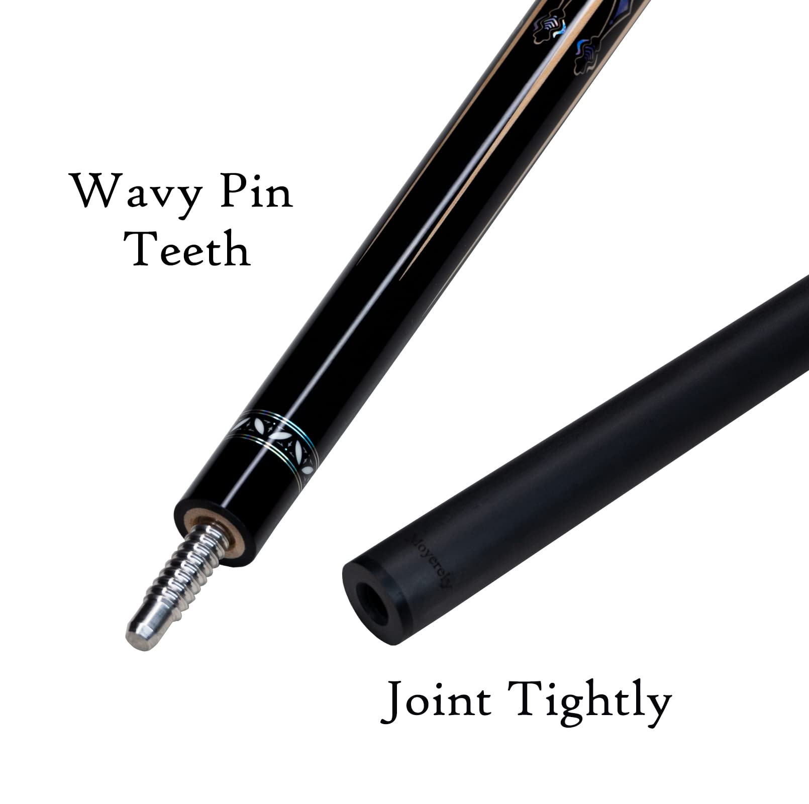 Premium Carbon Fiber Pool Cue - 11.8mm & 12.5mm Low Deflection Professional Billiard Stick with Protective Case | Ideal for Tournament Play & Home Game Rooms