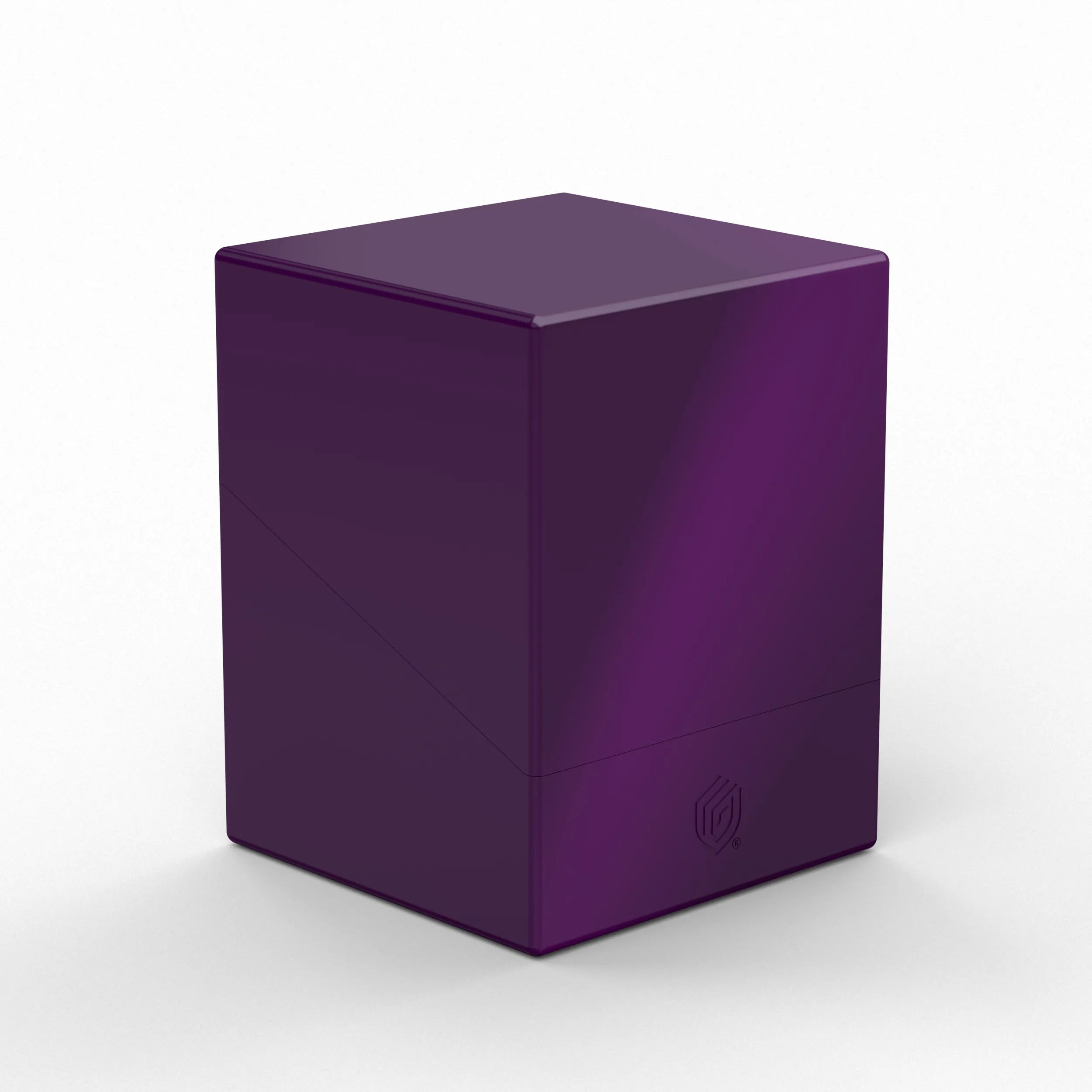 Boulder 100+ Deck Box - Solid Purple Storage Case for Trading Cards, MTG, Pokemon & Yu-Gi-Oh - Durable & Water-Resistant Card Holder for Collectors & Gamers (Perfect for Travel, Tournaments & Home Organization)