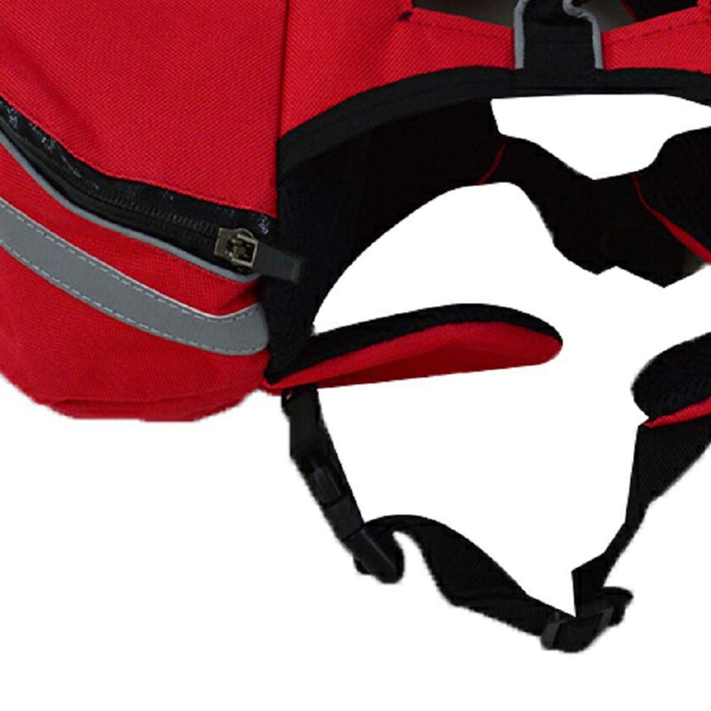 TEHAUX Dog Backpack - Adjustable Weighted Vest for Hiking & Camping with Food Storage | Durable Pet Travel Gear for Outdoor Adventures