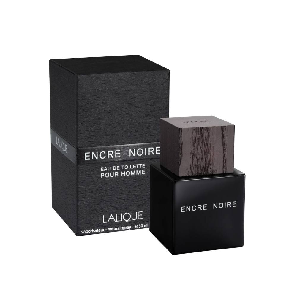 Lalique Encre Noire Eau de Toilette Spray for Men - 3.4 oz/100ml Fresh Woody Fragrance - Perfect for Date Night & Formal Occasions