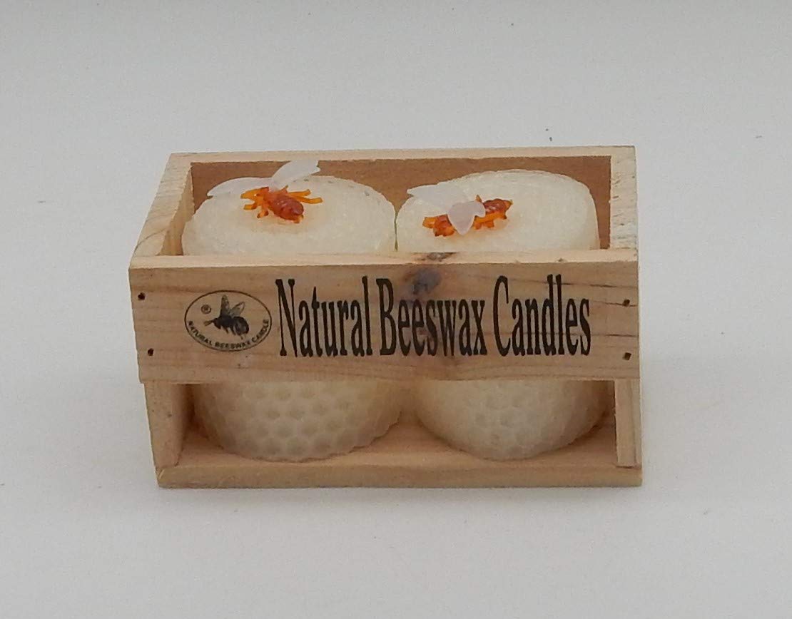 Premium White Beeswax Votive Candles 4.5