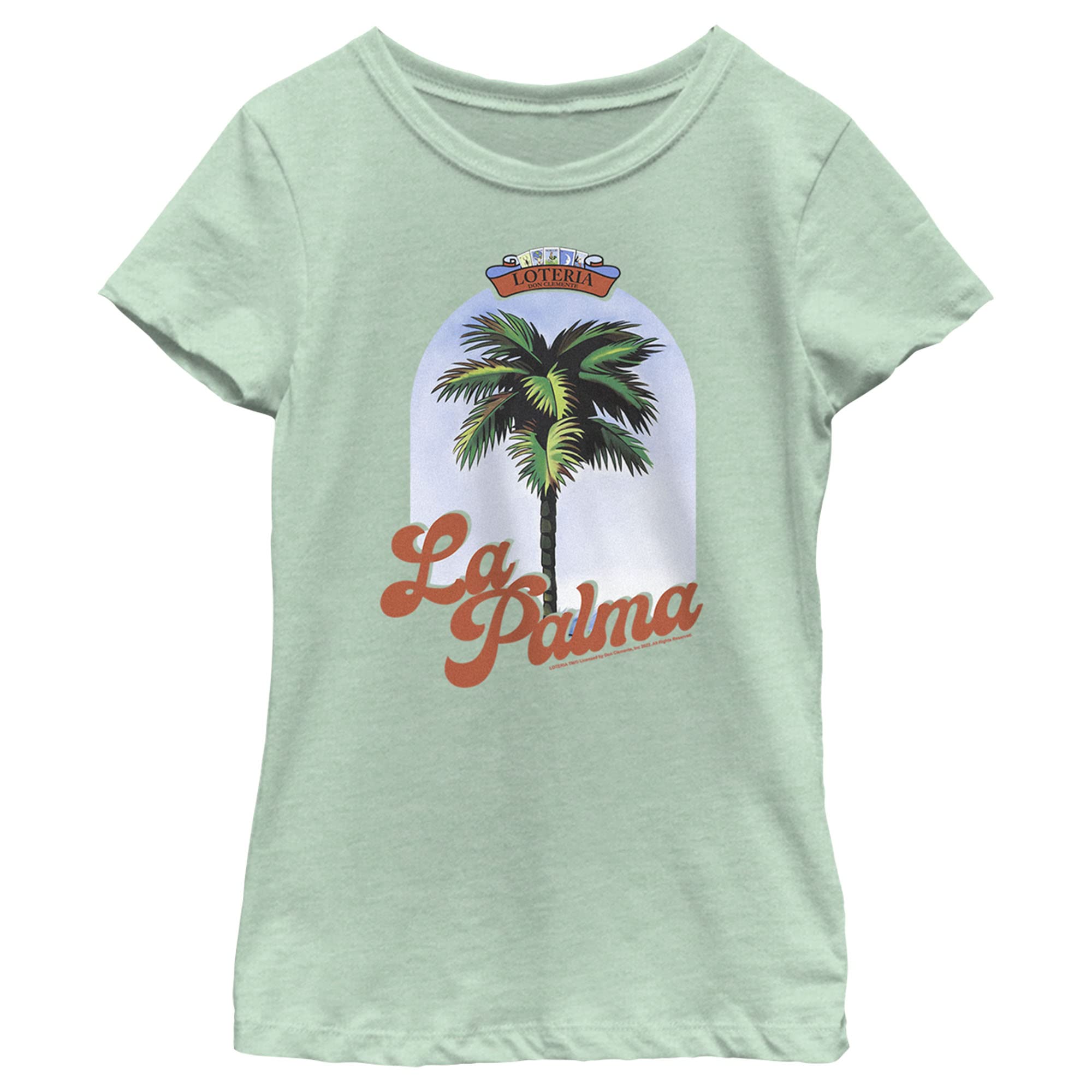 Loteria Palma Girls Short Sleeve Tee - Casual Summer Outfit