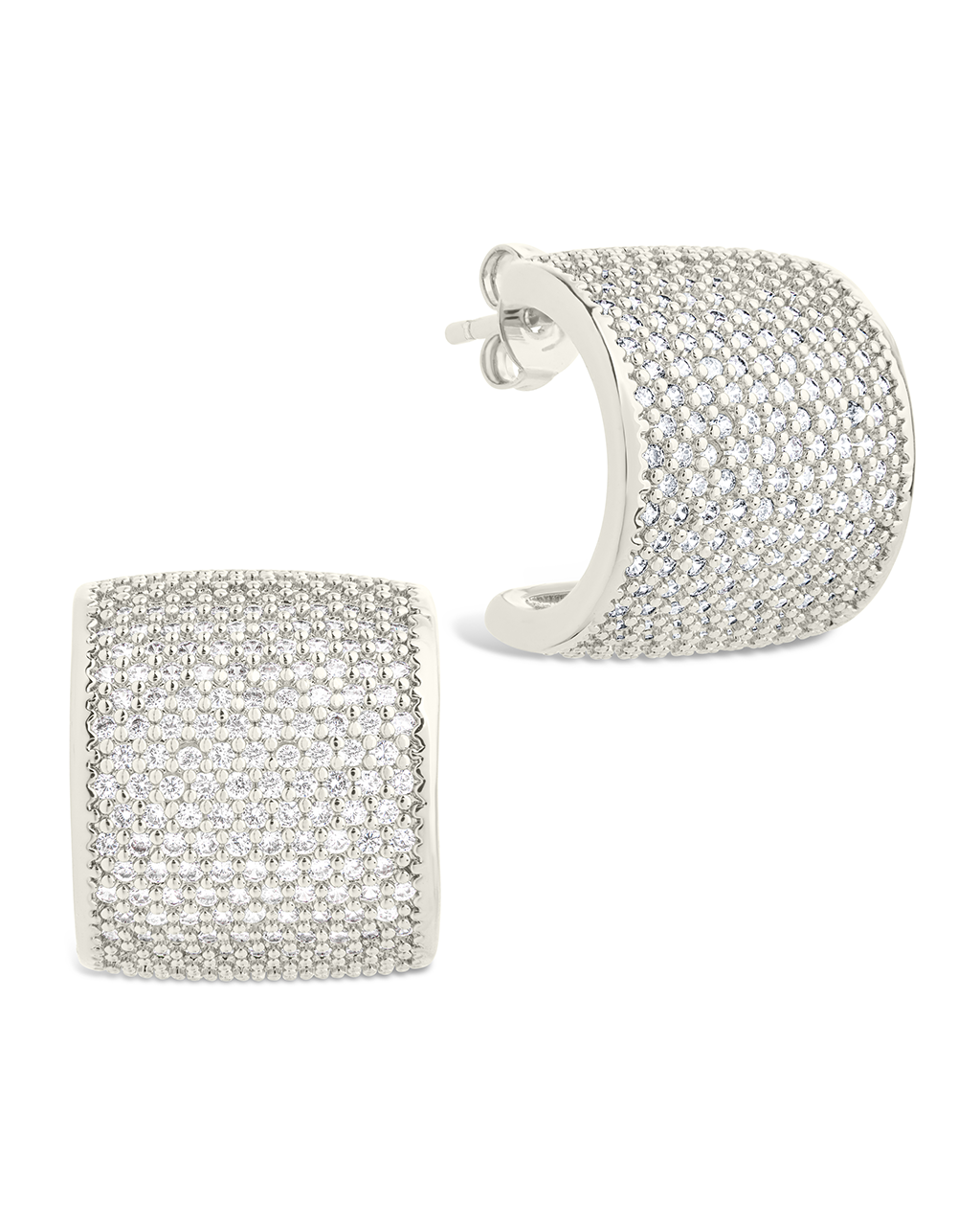 Simone CZ Stud Earrings for Women - Sparkling Cubic Zirconia Earrings for Daily Wear, Parties & Gifts | Hypoallergenic, Durable & Elegant Jewelry