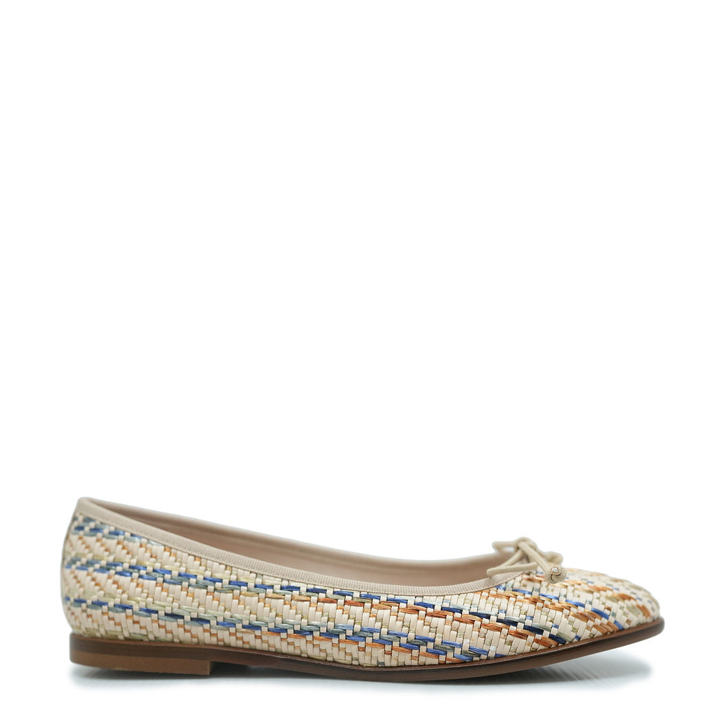 Beberlis Women's Multi-Weave Bow Ballet Flats - Comfortable & Stylish Slip-On Shoes for Casual Wear, Office, and Dance