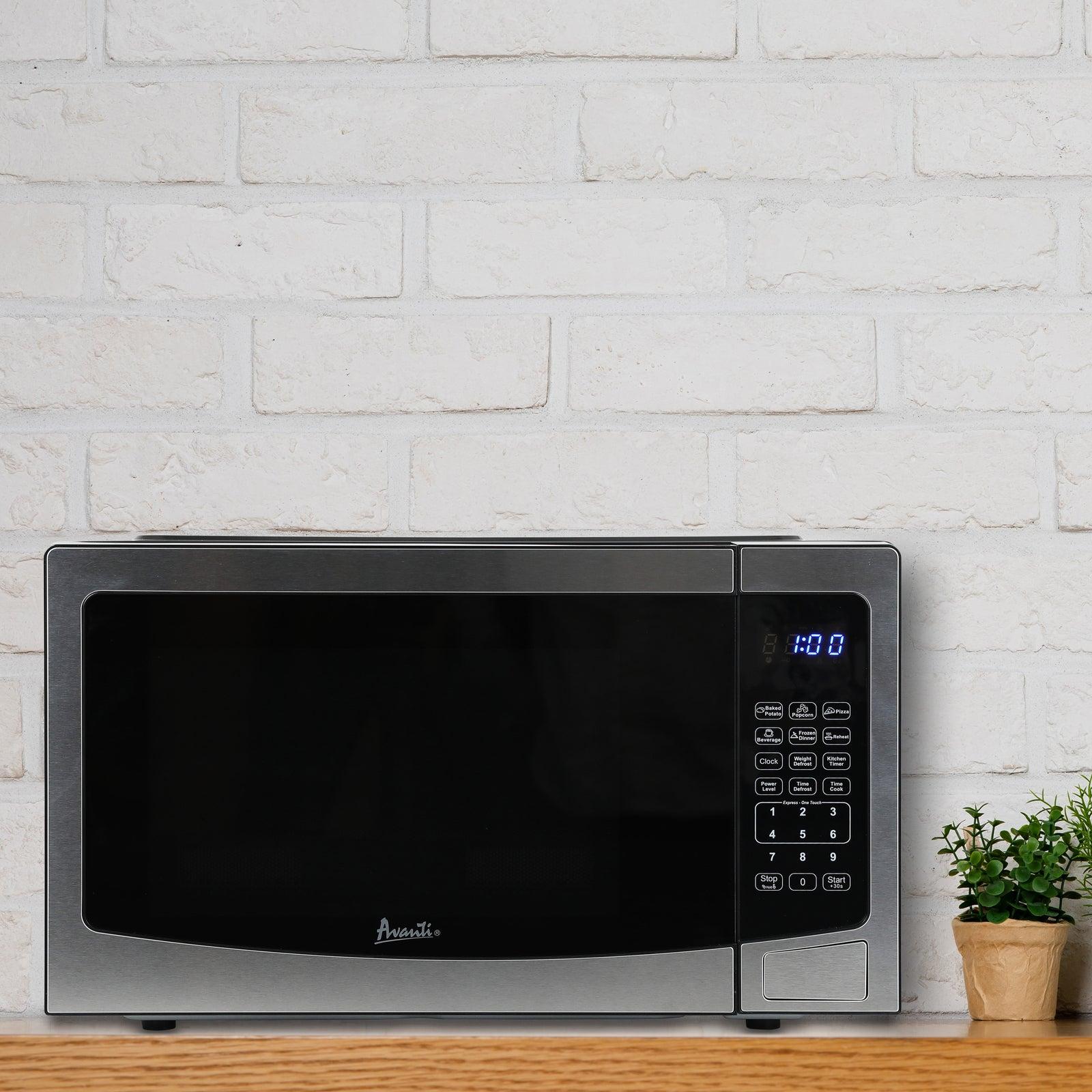 Avanti 1.1 Cu. Ft. White Countertop Microwave Oven - Compact & Powerful for Small Kitchens, Dorms, Offices & Apartments