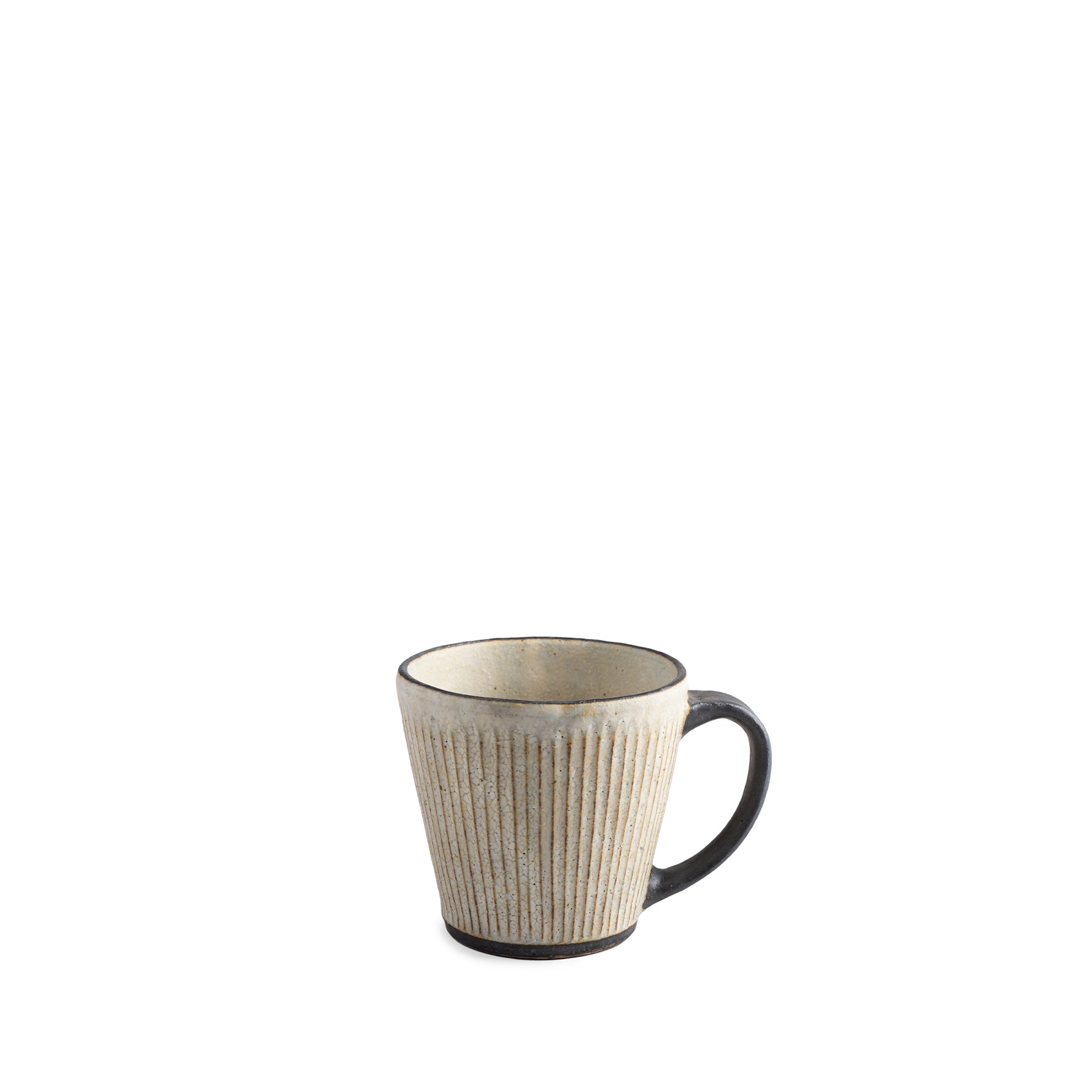 21-Ounce Pleated Coffee Mug with Black Handle - Perfect for Home, Office, and Gifts
