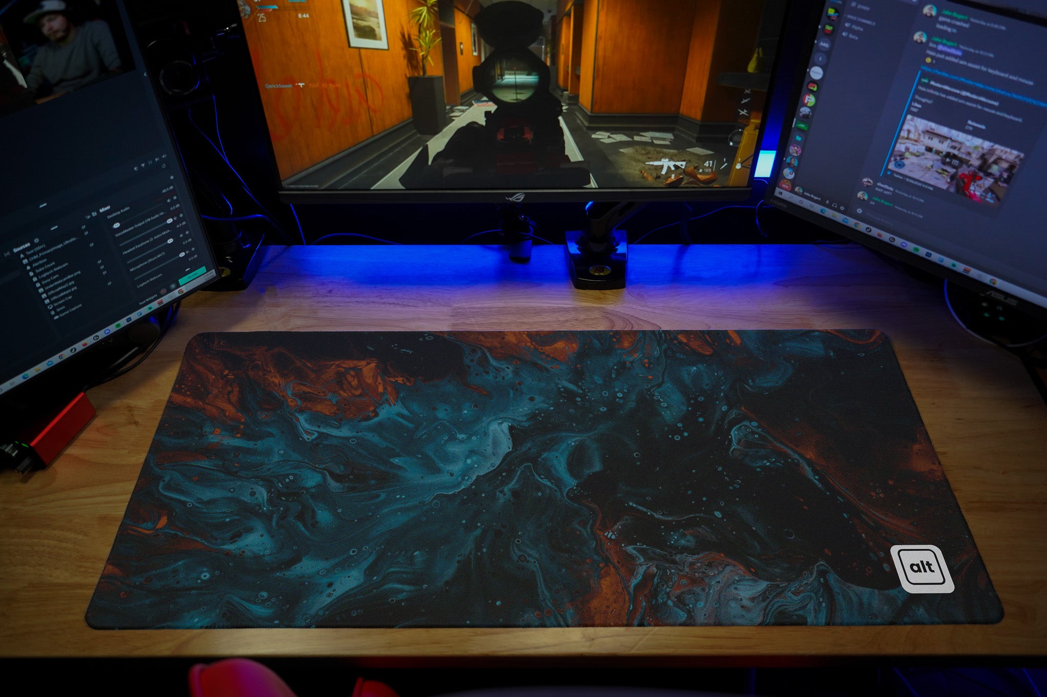 Premium Non-Slip Acrylic Paint Mouse Pad - Large Gaming Mousepad with Smooth Surface for PC, Laptop, Office & Home Use - Perfect for Artists, Gamers & Professionals