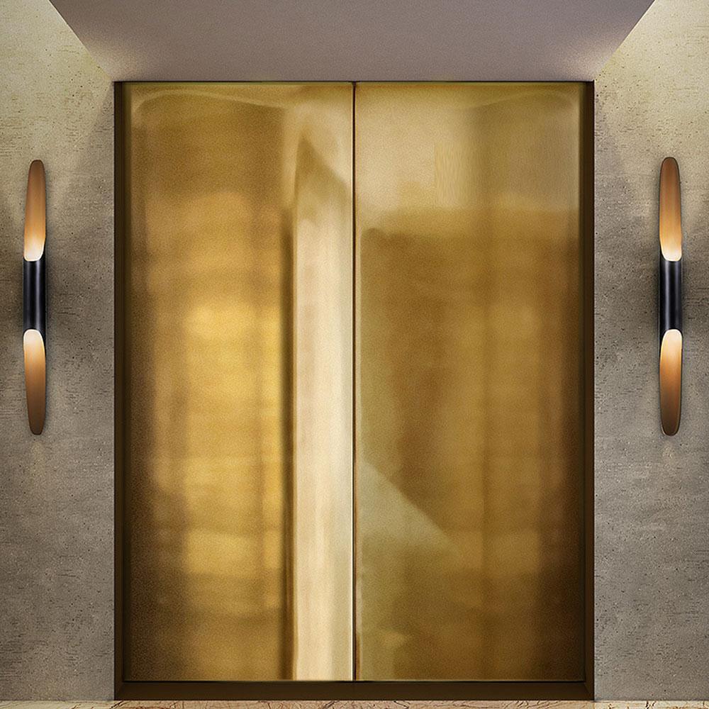 Coltrane Modern LED Wall Lamp - Dimmable Bedroom Light Fixture for Living Room, Hallway & Office - Energy Efficient Sconce with Adjustable Brightness