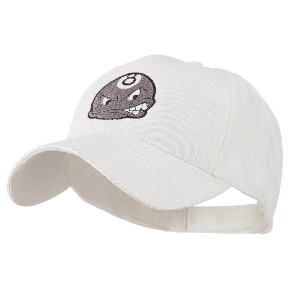 Stylish Billiard 8 Ball Face Embroidery Cap - Premium Snapback Hat for Pool Players & Sports Fans - Perfect for Casual Wear, Gaming Events & Billiard Tournaments