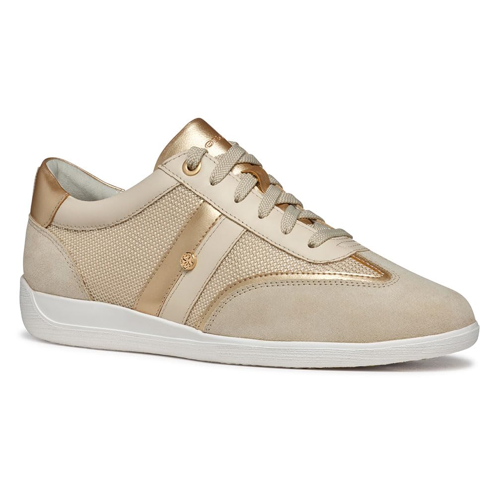 Geox Women's Breathable Low-Top Sneakers - Comfortable Walking Shoes for Women - Perfect for Casual Wear, Travel & Everyday Use