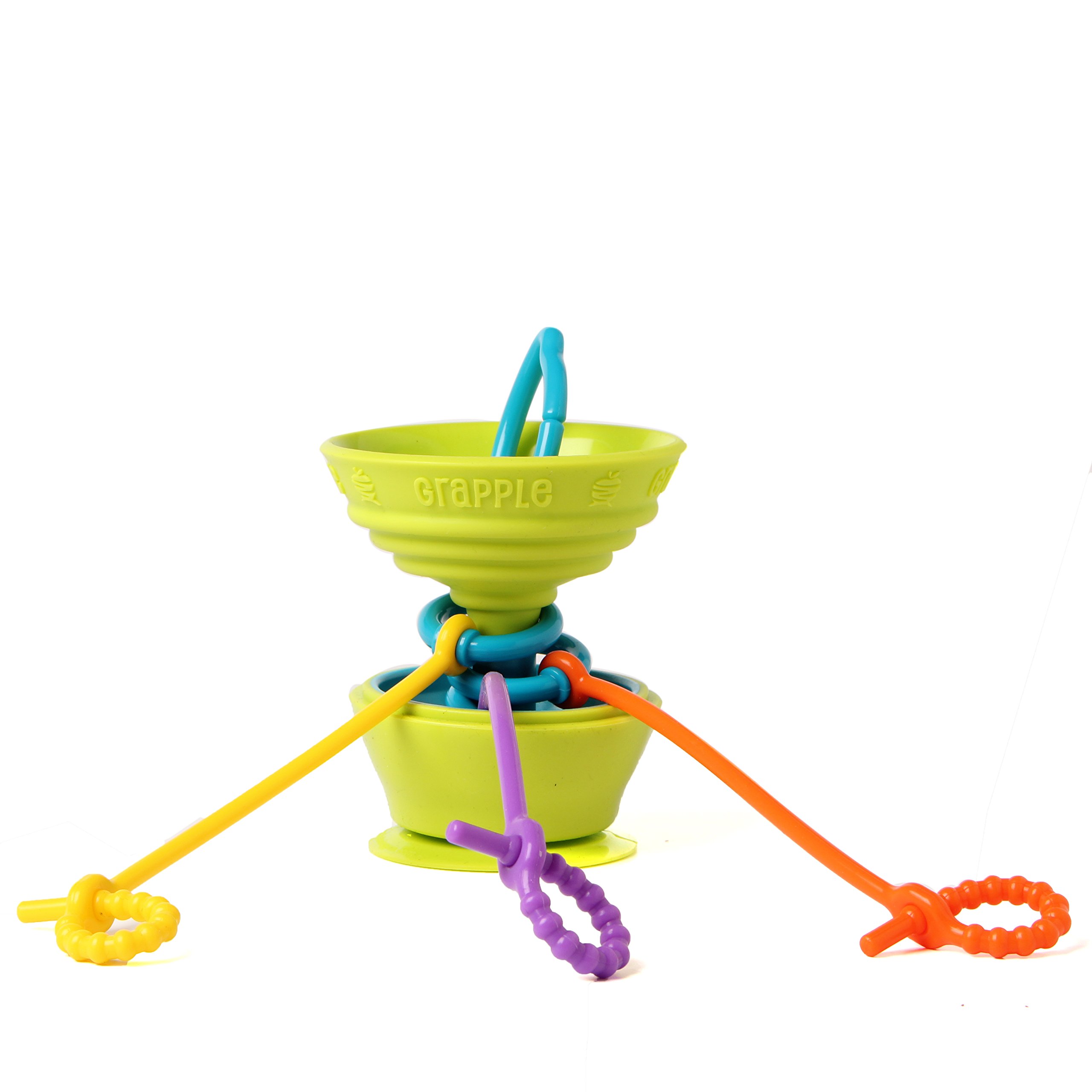 Suction Cup High Chair Toys Holder with 3 Toy Tethers - Secure Teethers, Toys & Snack Cups for Babies 6-12 Months | Ideal for Travel, Restaurants & Home Use