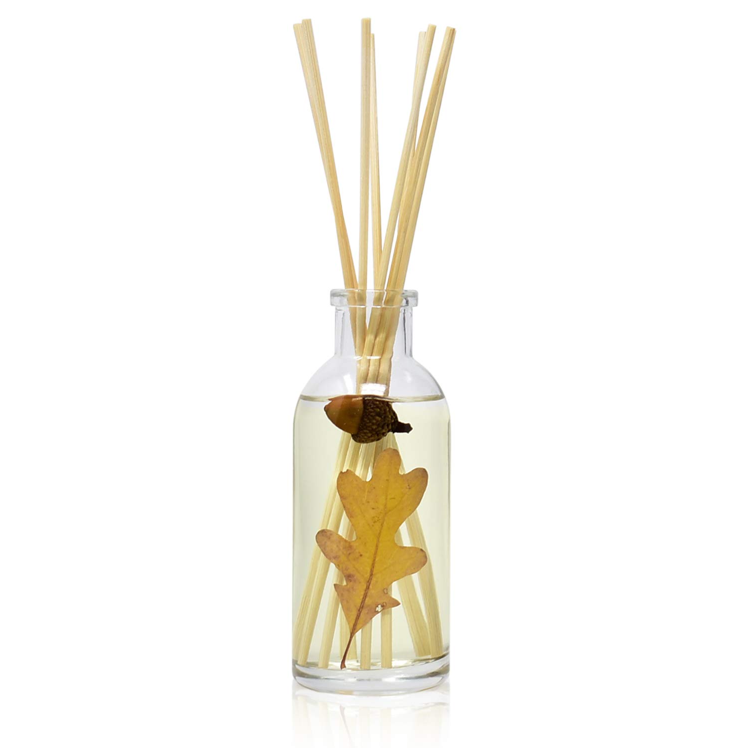 Urban Naturals Spiced Chestnut Reed Diffuser Set with Essential Oil - Autumn Scent of Chestnut, Cinnamon & Cedar - 3.75oz Home Fragrance - Made in USA | Perfect for Fall Decor, Cozy Living Room & Thanksgiving Gifts
