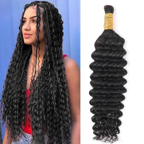 Deep Wave Human Hair Bulk for Braiding