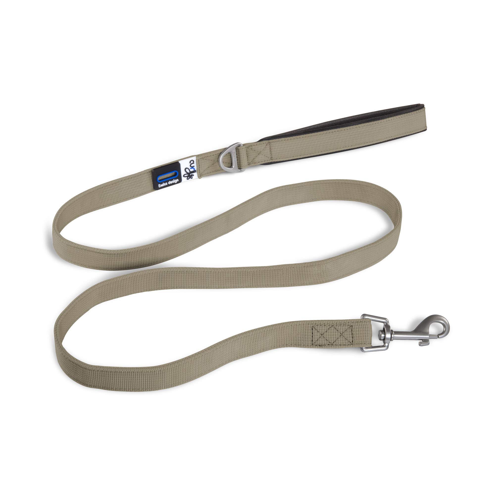 Premium Dog Leash - Durable Nylon Tan Dog Walking Leash with Comfortable Padded Handle for Small Medium Large Dogs - Perfect for Daily Walks, Training & Outdoor Adventures