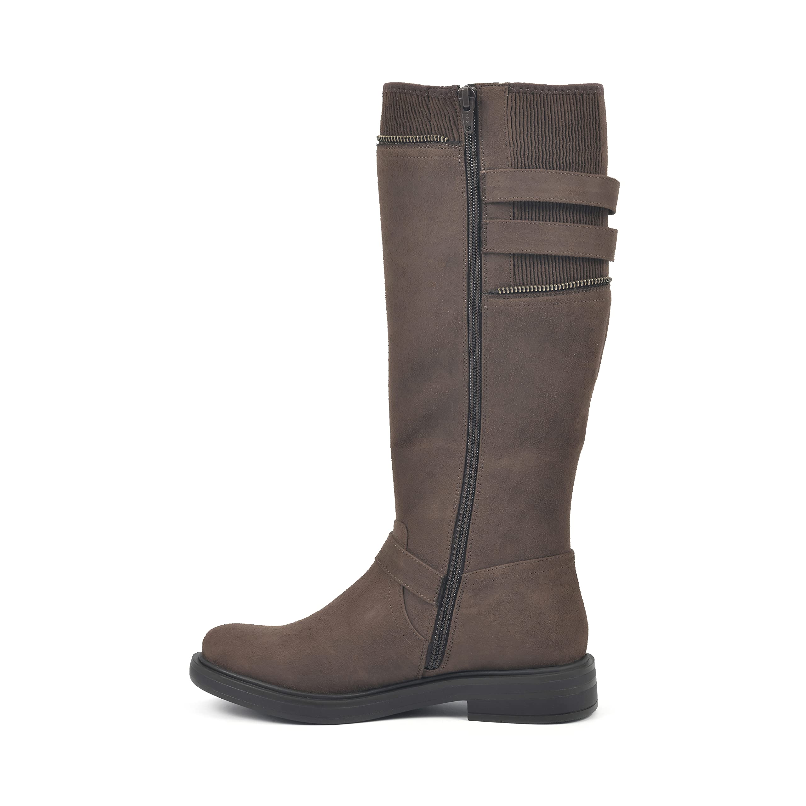White Mountain Women's Mazed Tall Shaft Boots - Comfortable Ankle Booties for Fall & Winter | Casual Outfits, Office Wear & Date Night Shoes