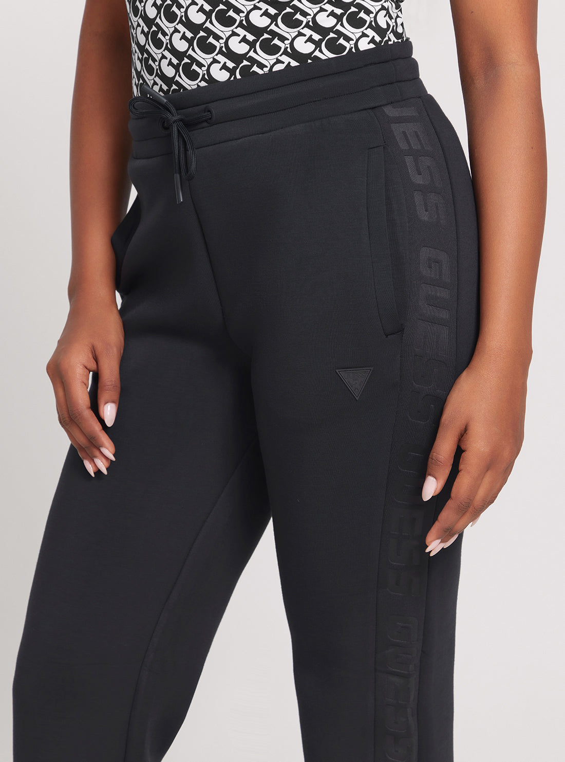 Eco-Friendly Navy Blue High-Waist Scuba Active Yoga Pants for Women - Perfect for Yoga, Gym, Running & Lounge Wear