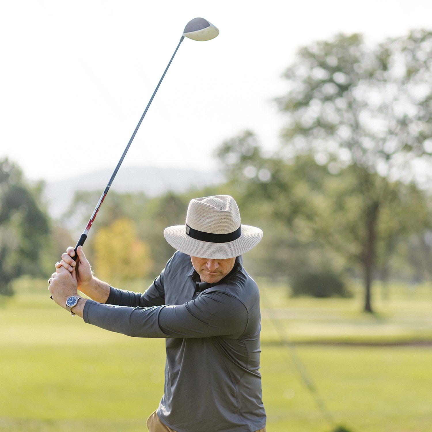 Stylish Carkella Fairway Fedora Hat for Men & Women - Classic Golf & Outdoor Sun Protection Accessory