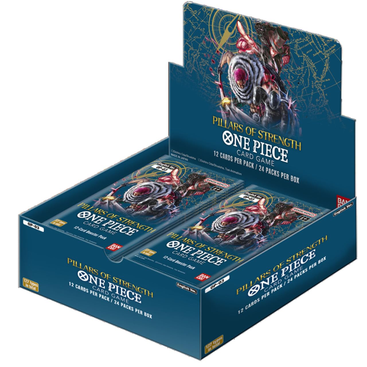 Bandai Namco One Piece TCG: Pillars of Strength Booster Box - 48 Packs of Anime Trading Cards for Collectors & Players | Perfect for Tournaments, Game Nights & Gift Giving