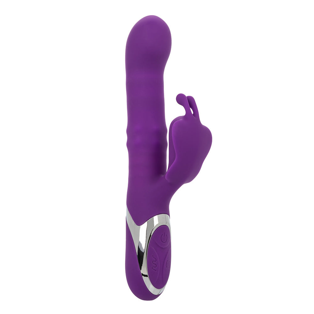 Enchanted Flutter Thrusting Rabbit Vibrator with Rotating Beads - Powerful Dual Stimulation for Women, G-Spot & Clitoral Pleasure - Perfect for Couples Play & Solo Intimate Moments
