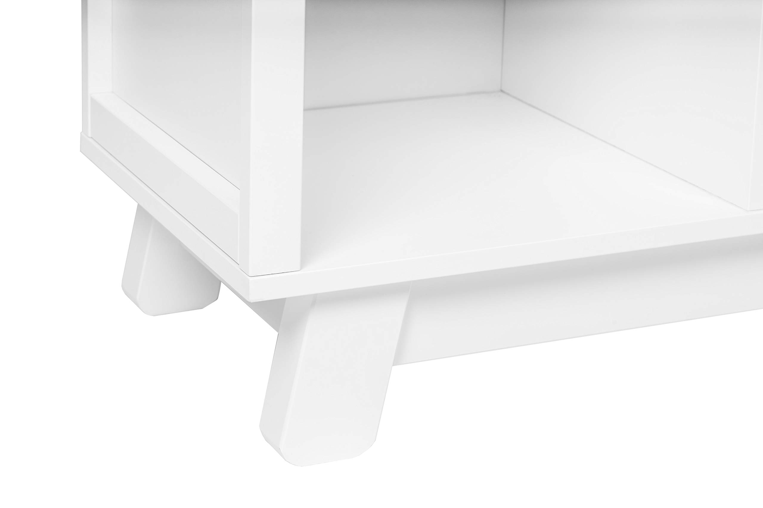 Babyletto Hudson Cubby Bookcase - White Nursery Bookshelf for Baby & Kids Room Organization - Perfect for Storing Books, Toys & Decor in Modern Children's Spaces