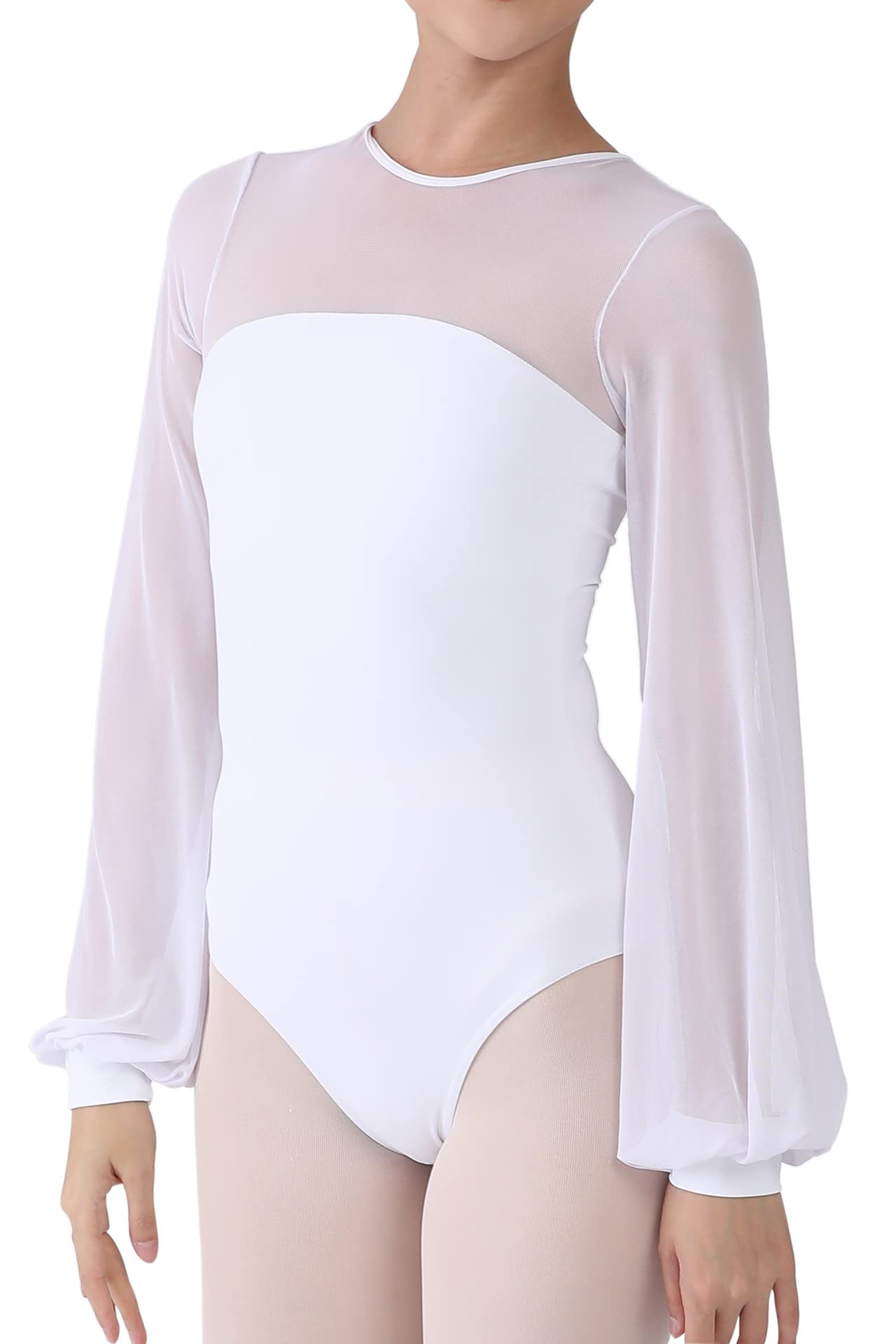 Dance Elite Aisling Mesh Shoulder & Sleeves Ballet Leotard for Women - Perfect for Ballet Practice, Dance Classes & Performances