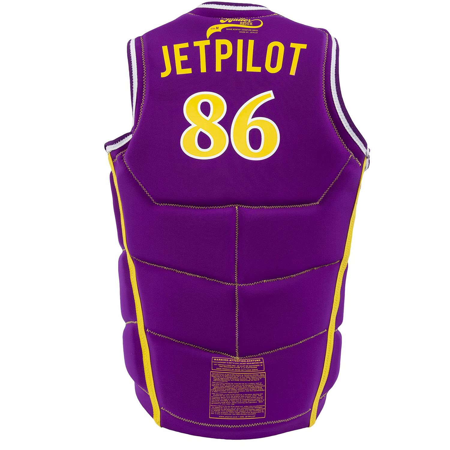 JetPilot Bonifay Baller Neoprene Comp Vest - Non-USCG Approved PFD for Jet Ski, Water Ski, Wakeboard & Kayak | High-Performance Competition Life Jacket for Water Sports & Boating Activities