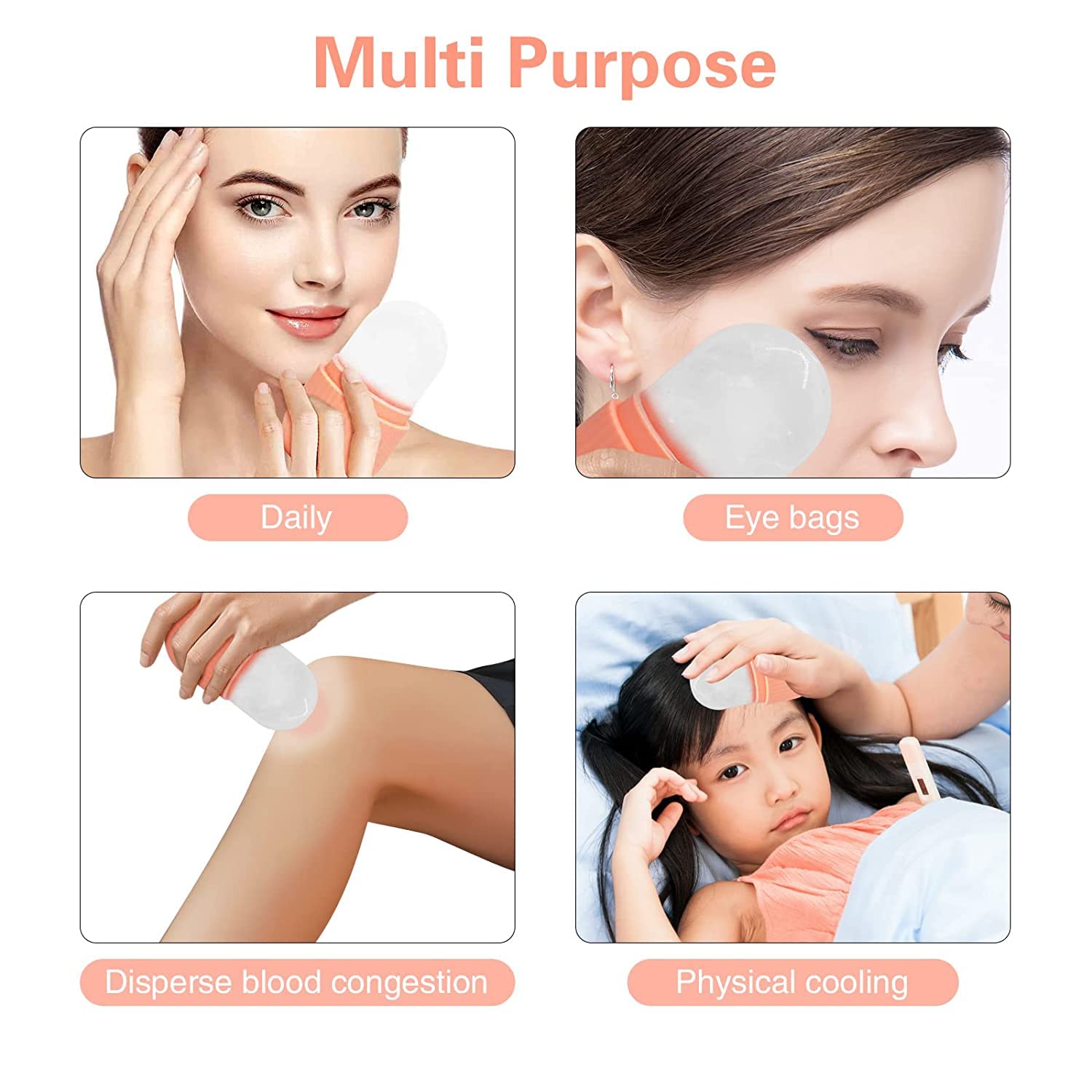 PECAPRO Jawline Exerciser & Ice Roller Combo - Facial Toning Tool for Men & Women - Double Chin Reducer & Skin Tightening - Perfect for Home Gym & Skincare Routine (2-Piece Set)