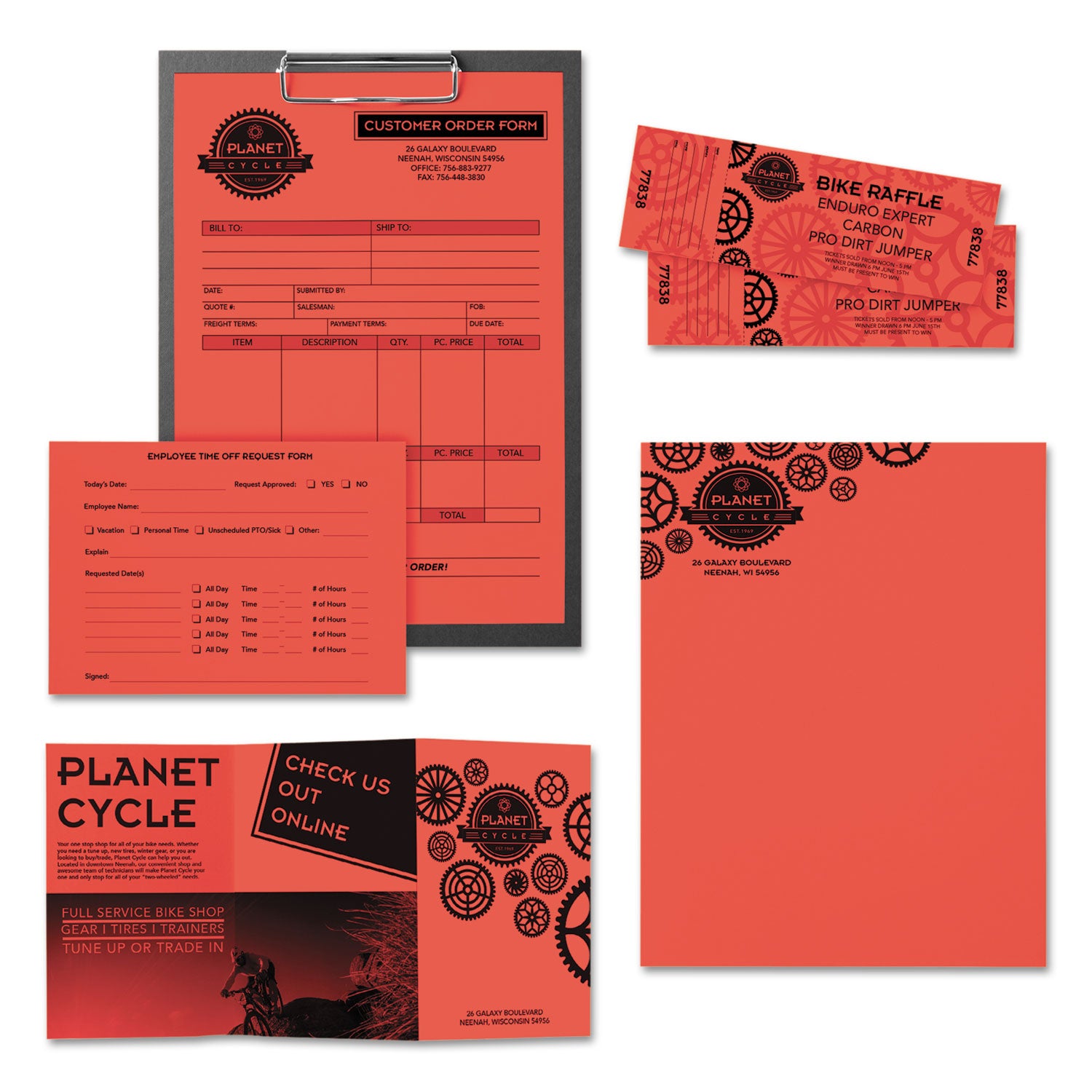 Astrobrights® Rocket Red 24 lb Bond Weight Color Paper - 8.5 x 11 Inches, 500 Sheets per Ream - Perfect for Office Documents, School Projects & Crafting
