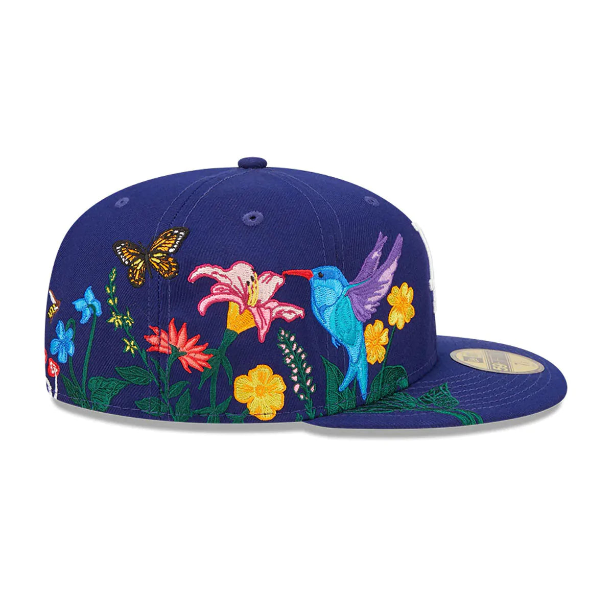 Los Angeles Dodgers Blooming Blue 59FIFTY Fitted Baseball Cap for Men - Official MLB Hat for Sports Fans & Streetwear Fashion