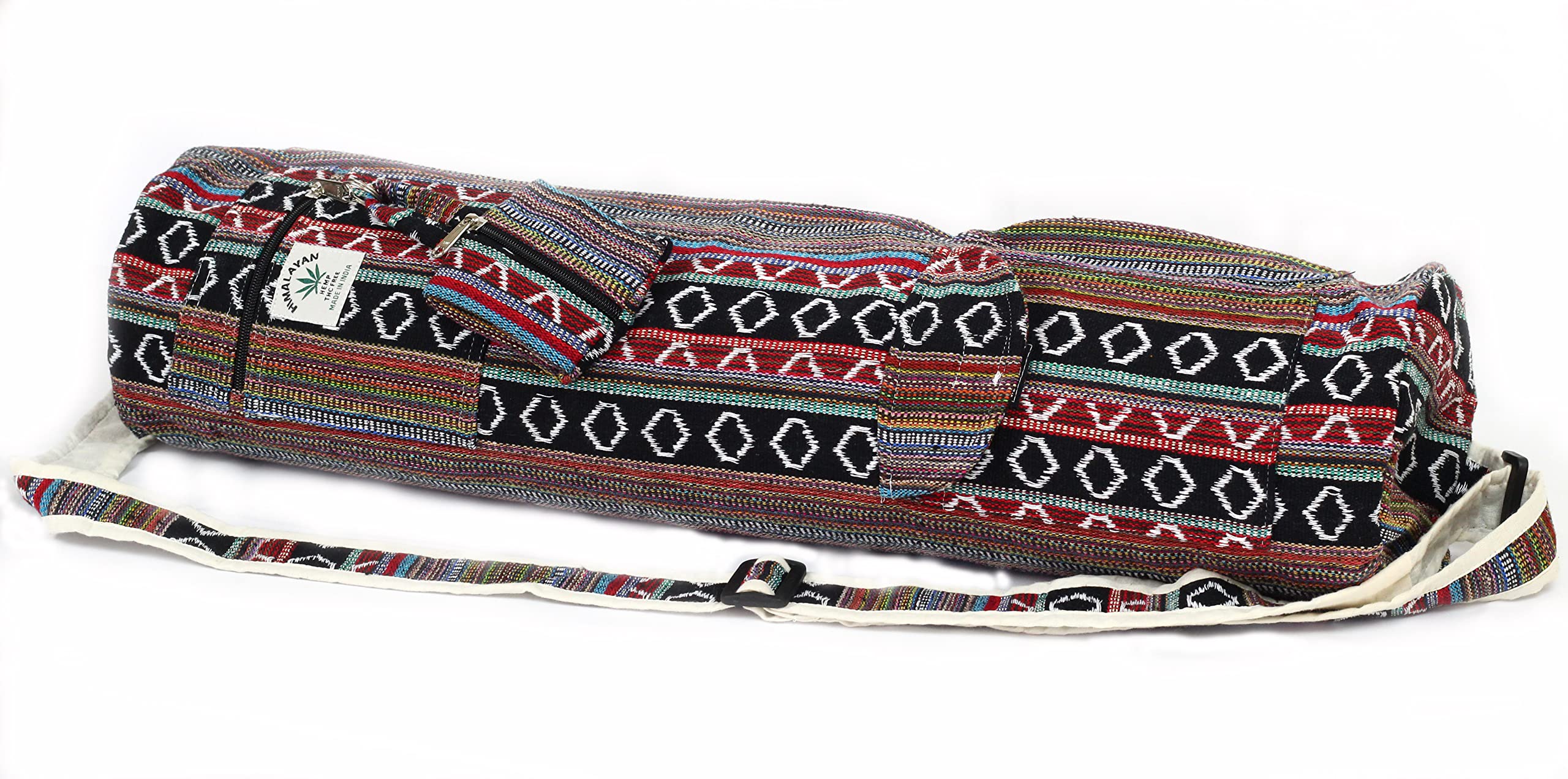 Eco-Friendly Hemp Yoga Mat Bag with Full-Zip - Fits Up to 26 Inch Mats - Perfect for Yoga, Pilates & Gym Workouts - Sustainable Yoga Mat Carrier for Active Lifestyles