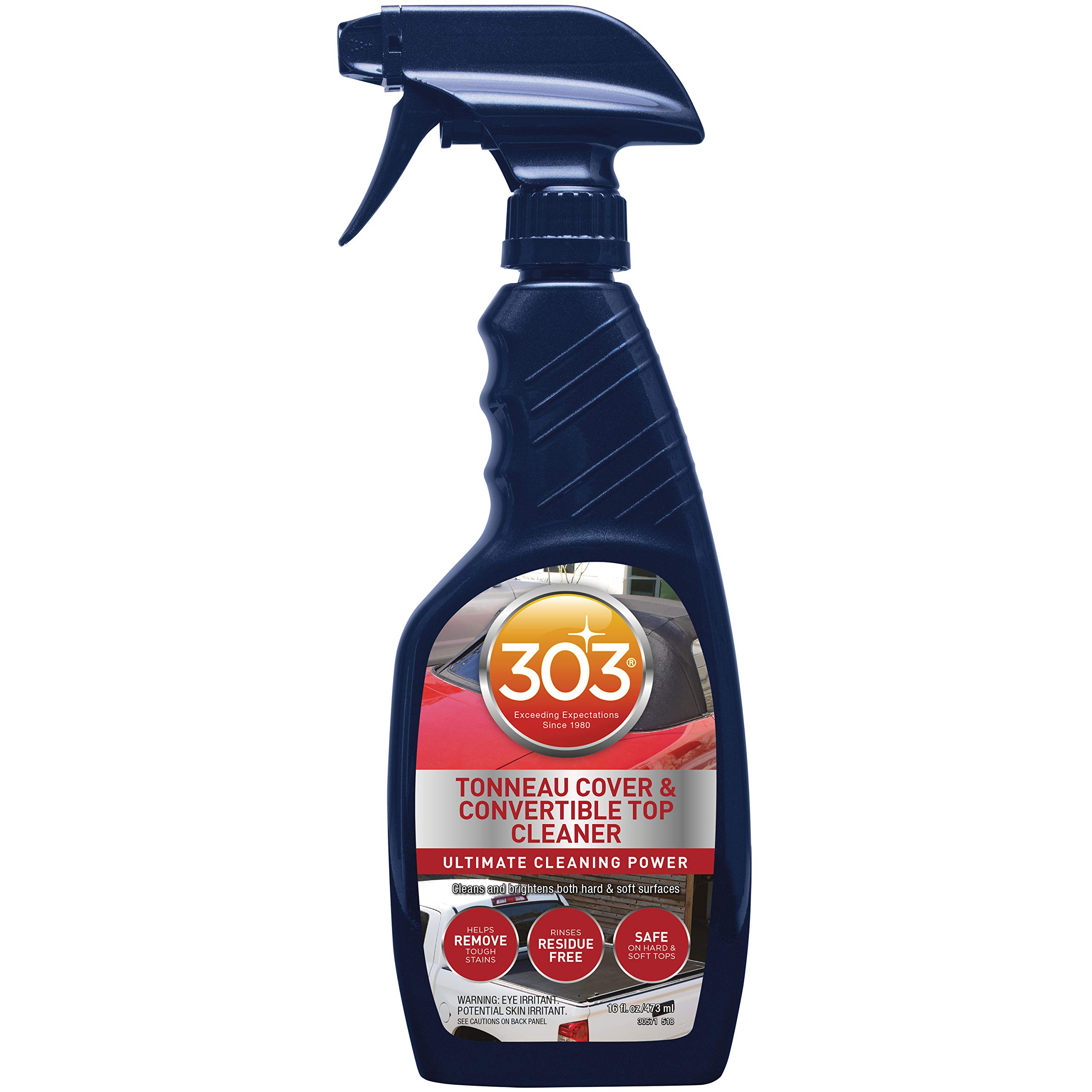 303 Products-30571 Tonneau Cover & Convertible Top Cleaner - 16 fl. oz. Vinyl & Fabric Cleaner (6-Pack) | Car Detailing, Boat Seats, RV Upholstery & Outdoor Gear Protection