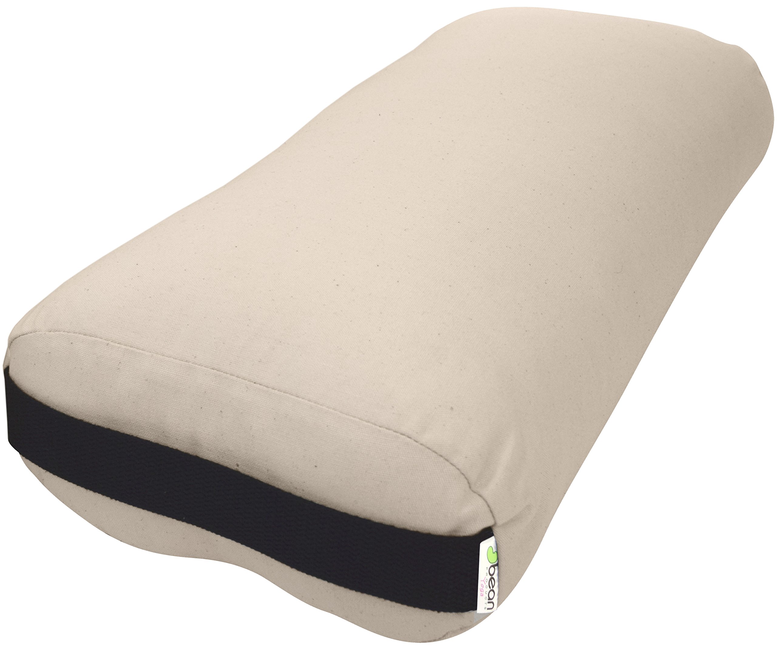 Eco-Friendly Yoga Bolster Pillow - Round & Rectangular Support Cushion for Meditation, Yoga & Pilates - Made in USA with Natural Cotton - Ideal for Home Studio, Gym & Rehab Exercises