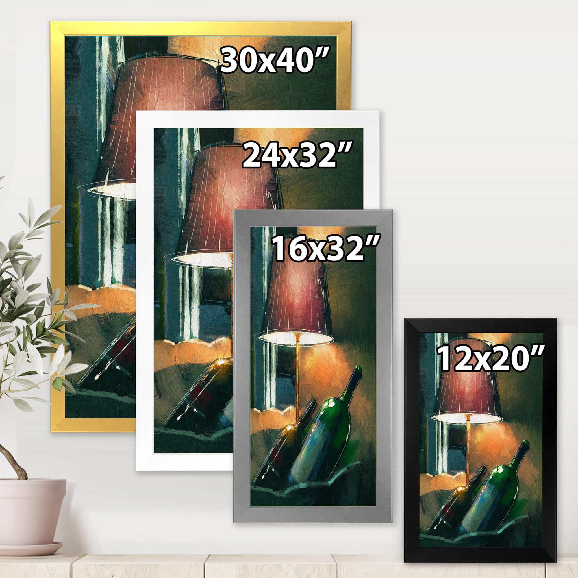 Modern LED Wine Bottle Wall Art - Glowing Orange Night Light for Home Bar, Dining Room & Bedroom Decor