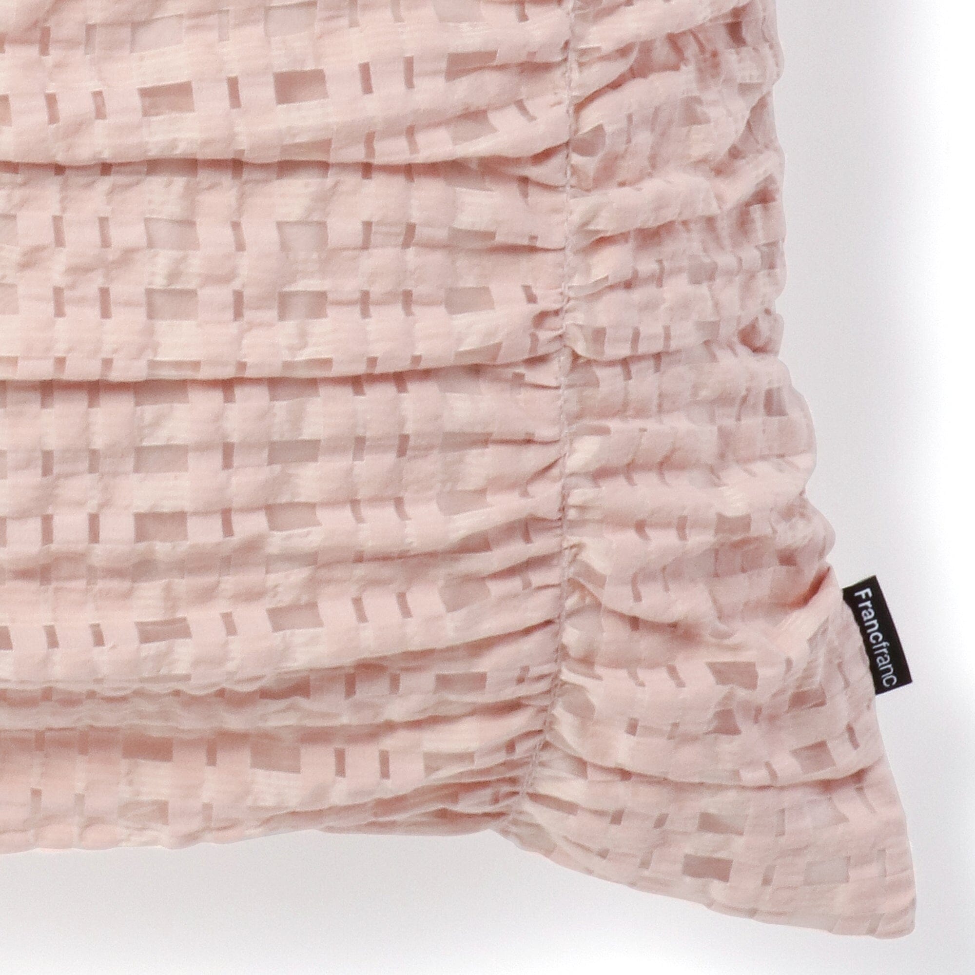 Pink Checkered Cushion Cover 18x18 Inches - Soft & Stylish Home Decor for Sofa, Bed, or Chair