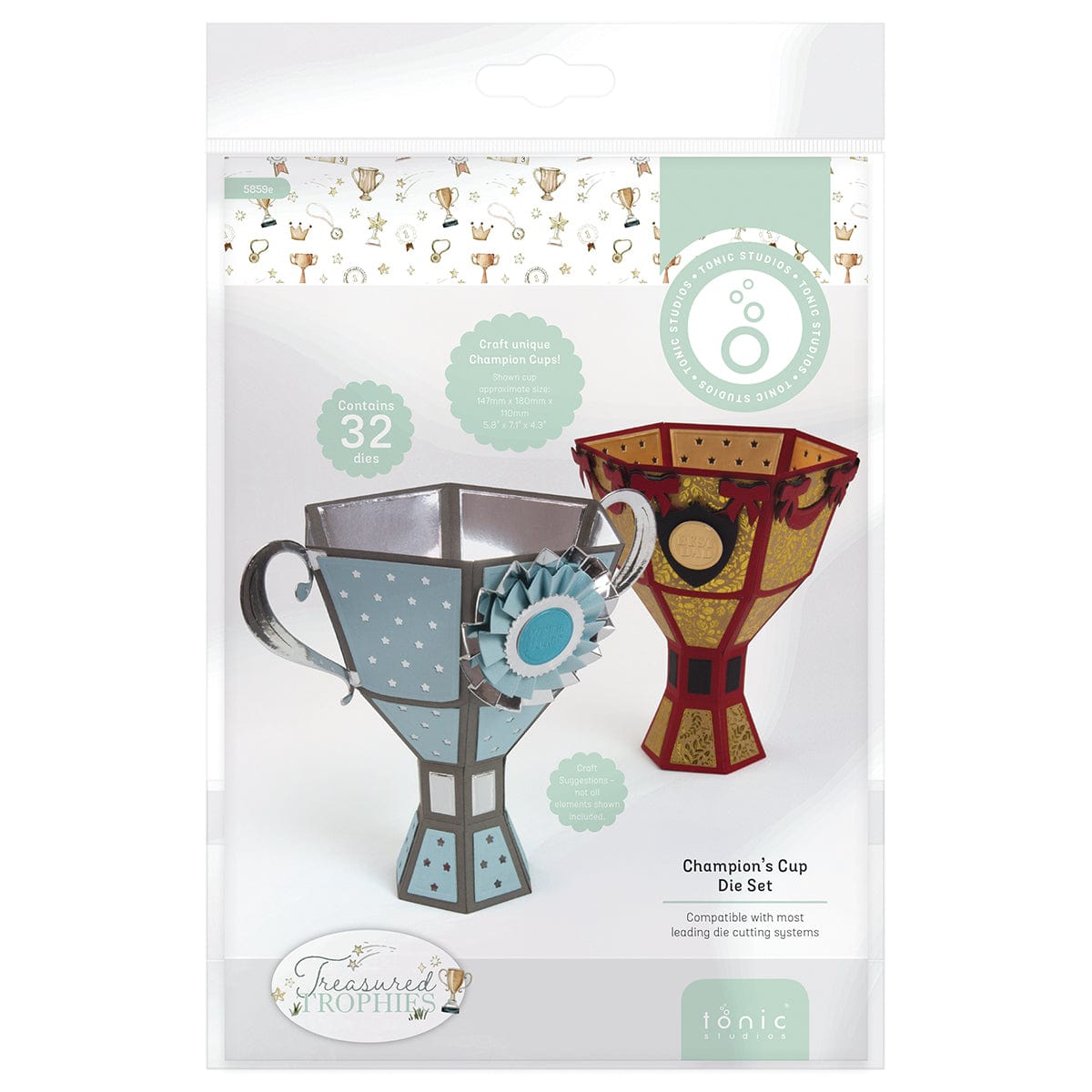 Treasured Trophies Full Papercraft Collection - DIY 3D Paper Trophies for Awards, Parties & Home Decor | Perfect for School Events, Sports Awards & Office Recognition