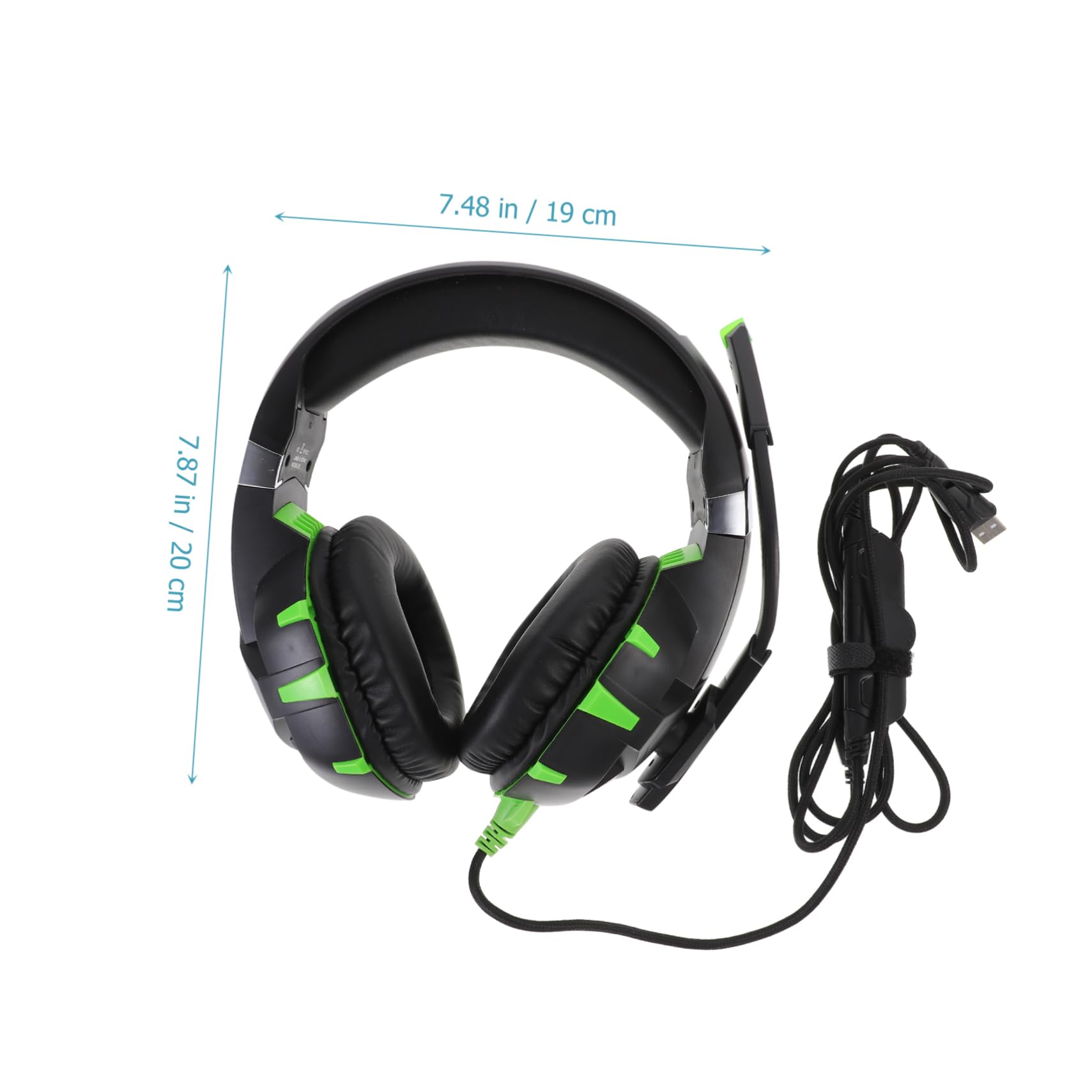 Mikikit Noise Cancelling Gaming Headphones with Microphone - Over Ear Stereo Sound Headset for PC, Laptop, PS5, Xbox - Comfortable for Long Gaming Sessions & Online Meetings