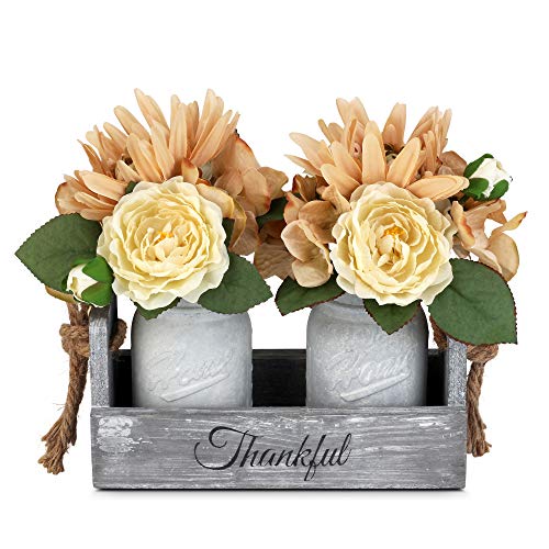 2-White Jar Centerpieces