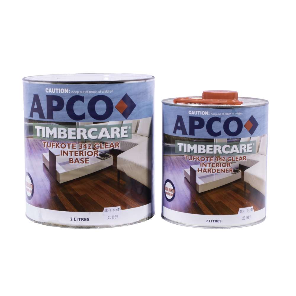Apco Timbercare Tufkote 342 Semi-Gloss Wood Finish - 4 Liter (1.06 Gallon) for Outdoor Furniture, Decks & Fences Protection