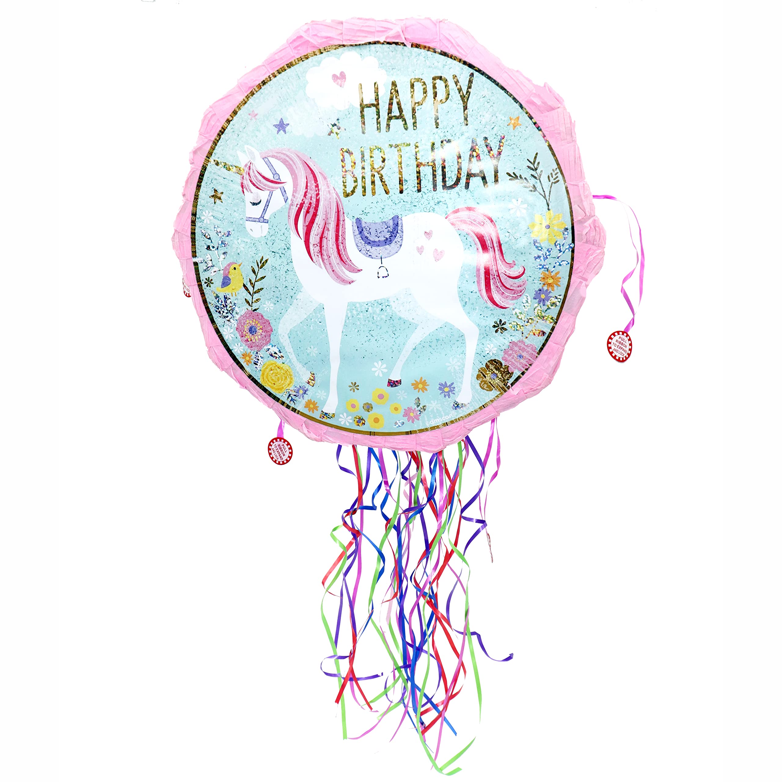 Festive Unicorn Pinata for Birthday Party Favors - Rainbow Horse Pinata with Stick for Boys & Girls - LOL Birthday Party Decorations - Perfect for Kids' Parties, Baby Showers & Themed Events
